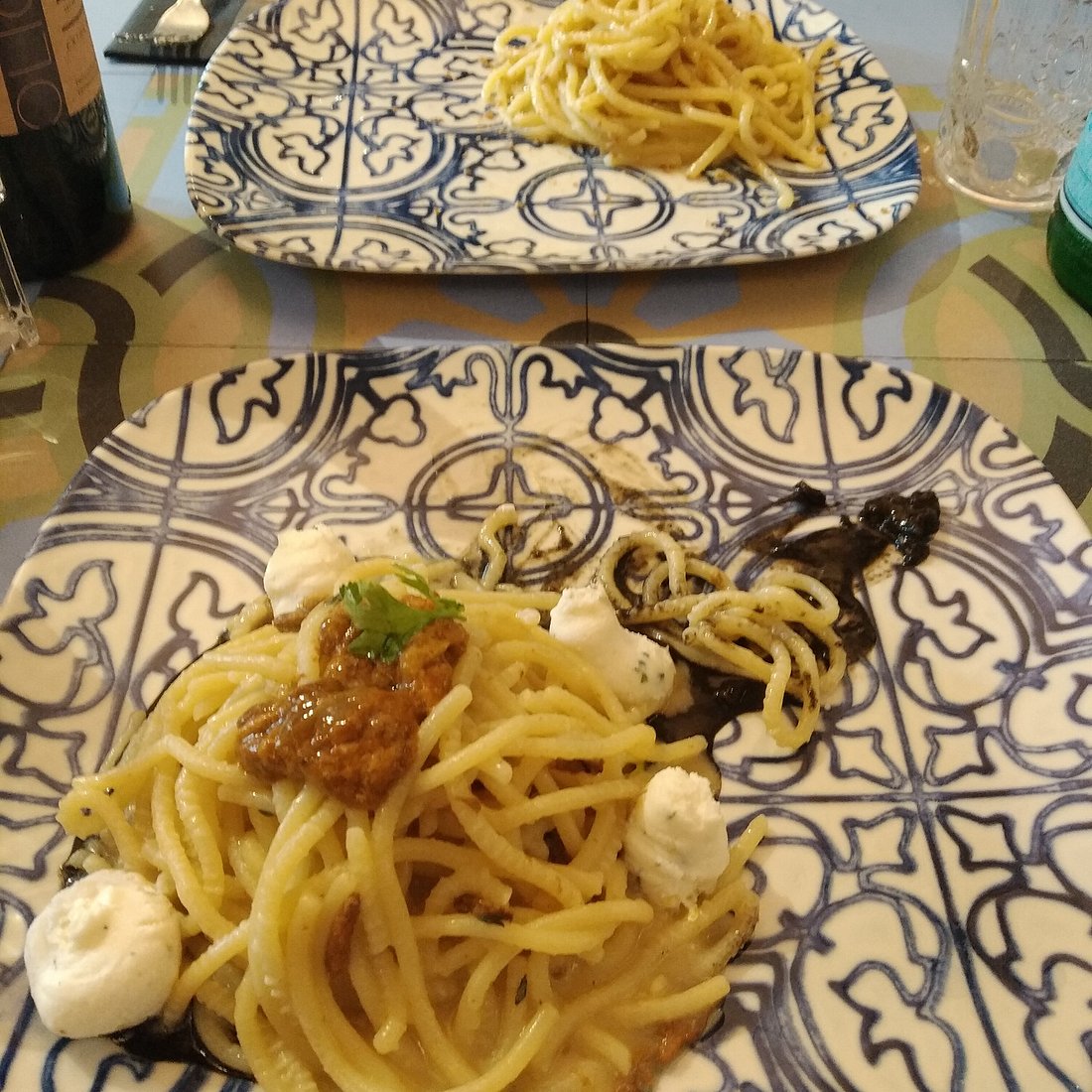 Osteria Acqualavica signature dishes Carpaccio Di Pesce
Pasta Alla Brontese
Parmigiana Di Pesce Spada